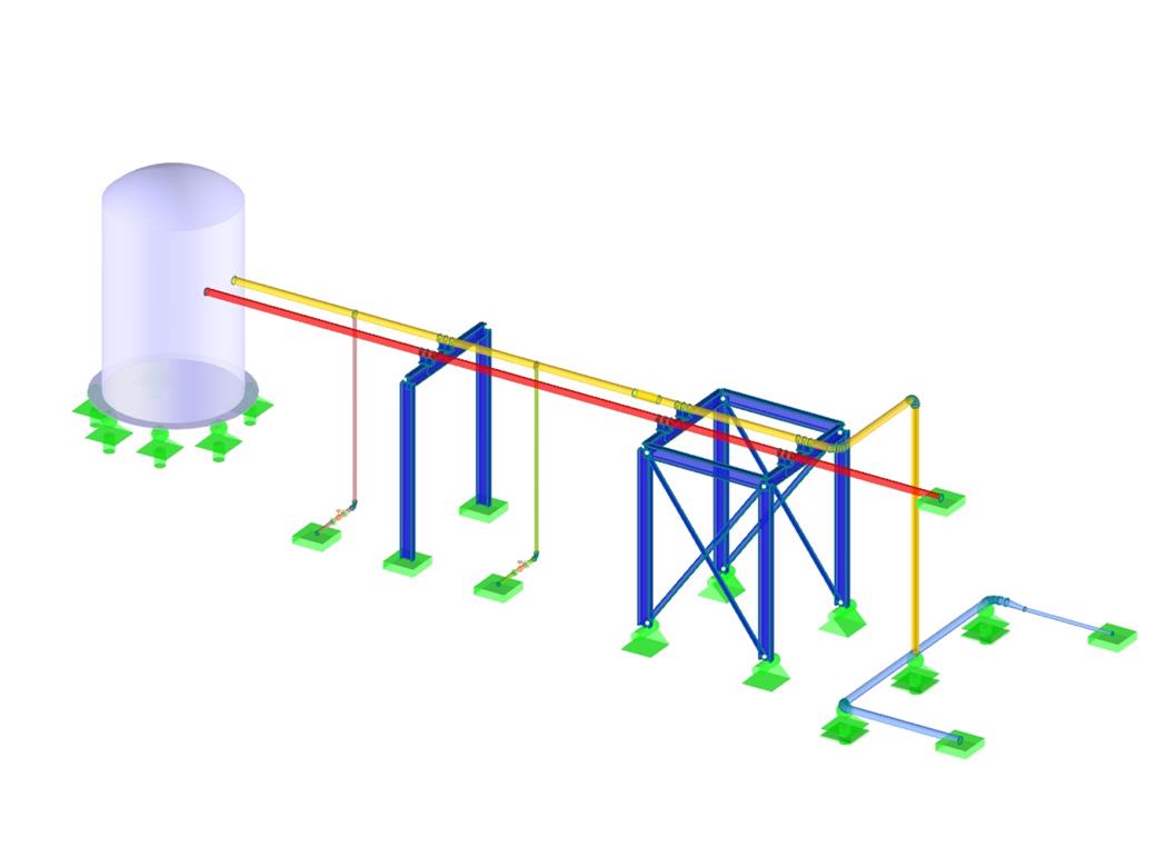 sistema de tubos em T