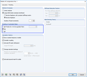 Parâmetros e opções
