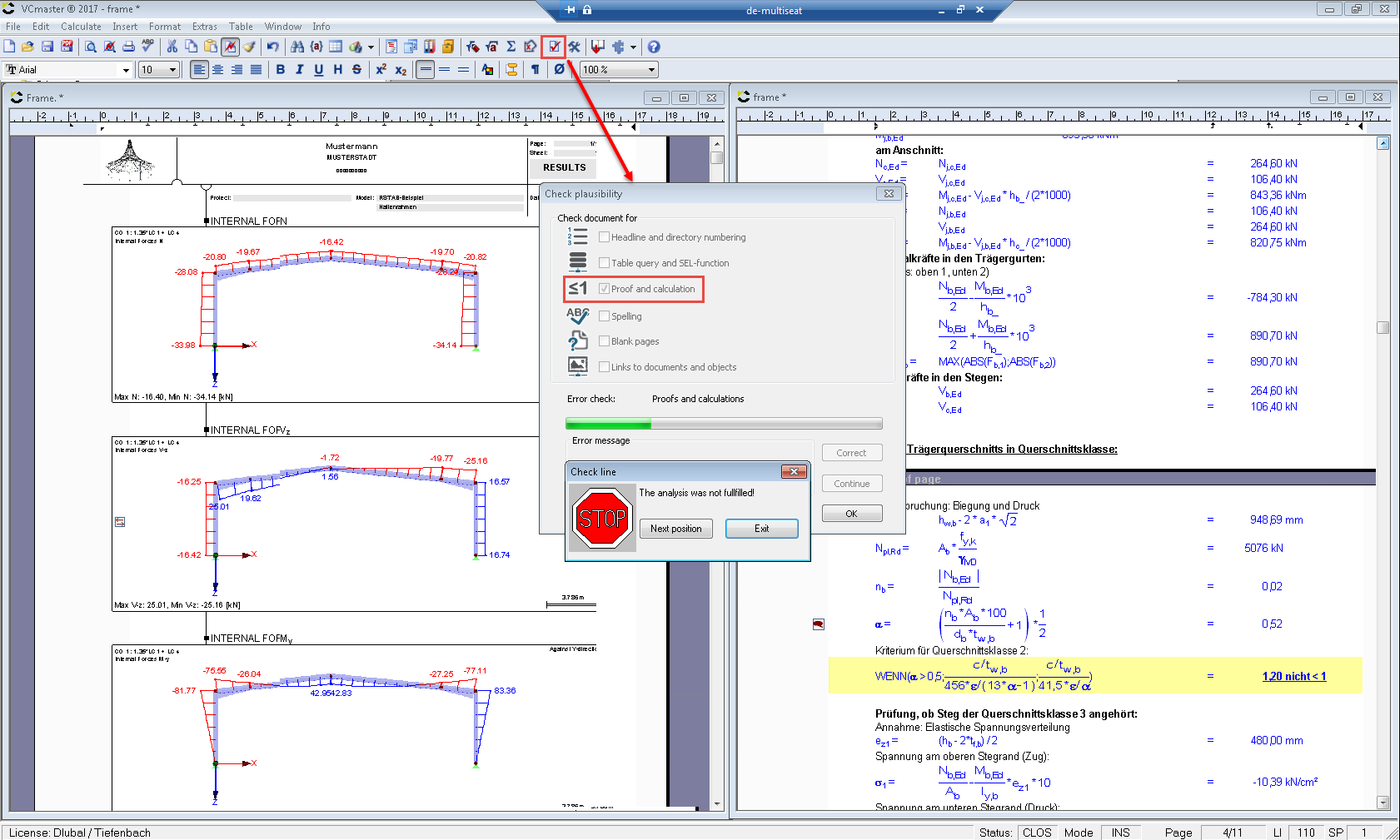 Dokument überprüfen