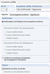Aktivierung der ZPA-Methode in DYNAM Pro - Erzwungene Schwingungen