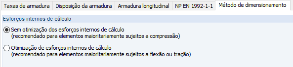 Método de dimensionamento no RF-CONCRETE Surfaces