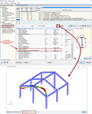 Darstellung der Eigenform eines Stabsatzes