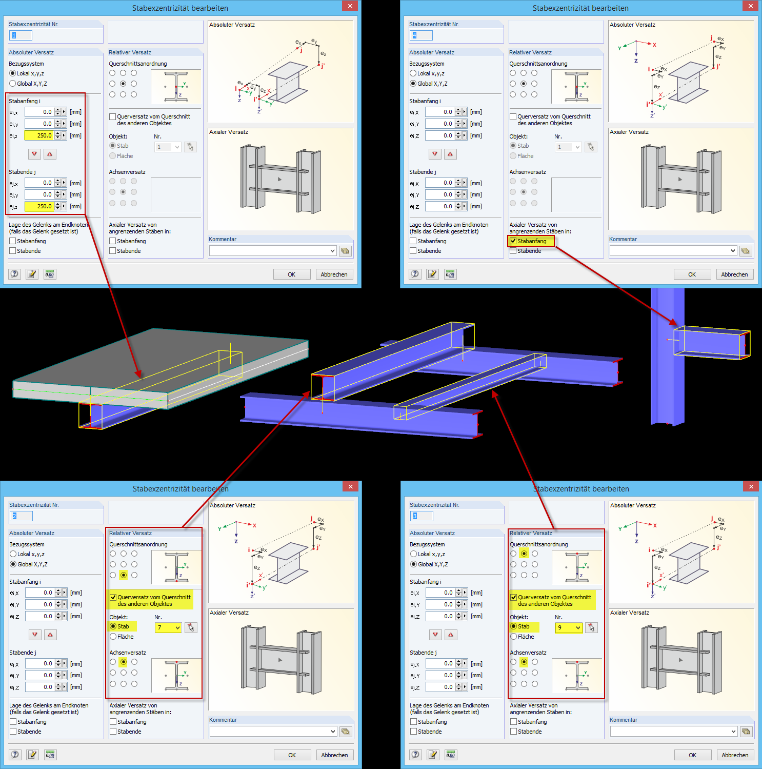 Excentricidades de barra