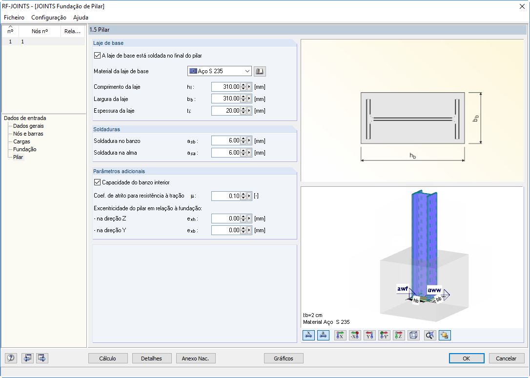 Janela 1.5 Pilar no RF-/JOINTS