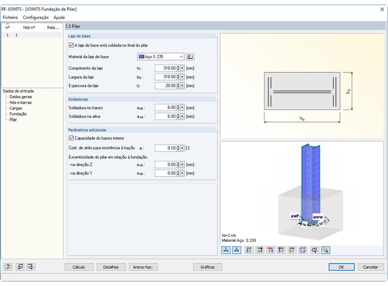 Janela 1.5 Pilar no RF-/JOINTS