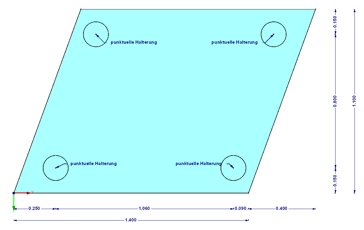 Sistema com dimensões