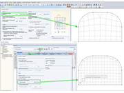 Opções para as configurações da malha de EF