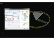 Carga radial variável em setores circulares