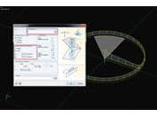 Carga radial variável em setores circulares