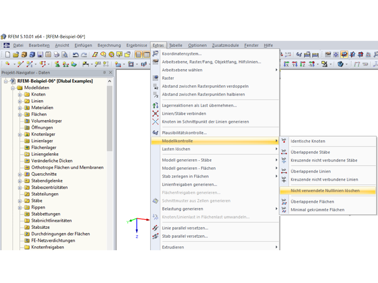 Eliminar linhas zero não utilizadas