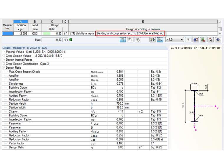 Opção de troca nos detalhes de dimensionamento