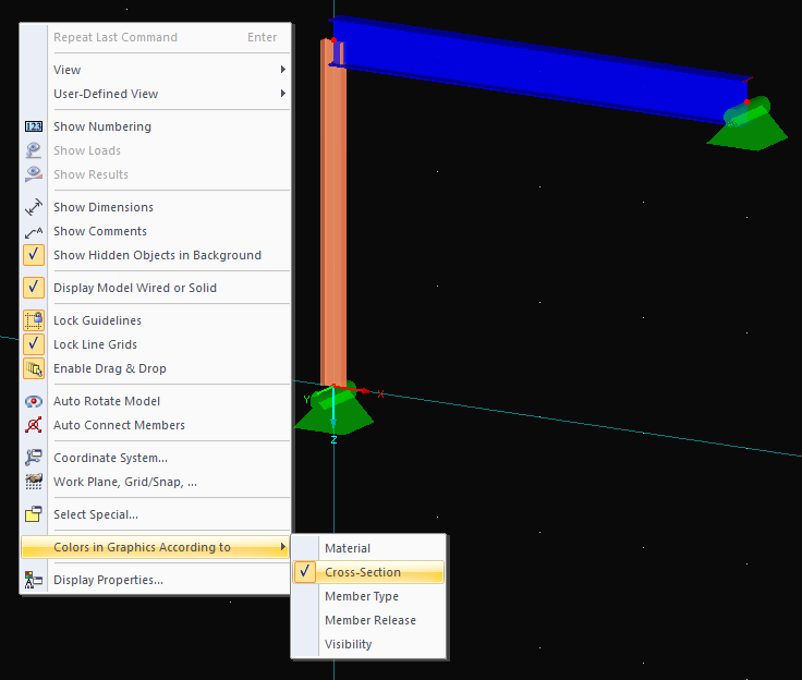 Organização de cores no gráfico