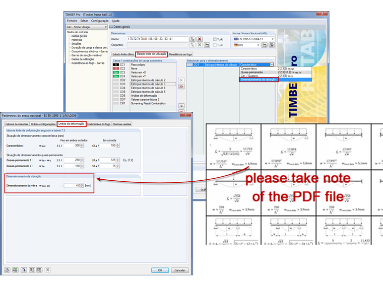 viga contínua de três vãos