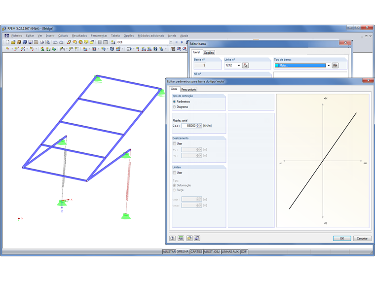 Tipo de barra "Mola"