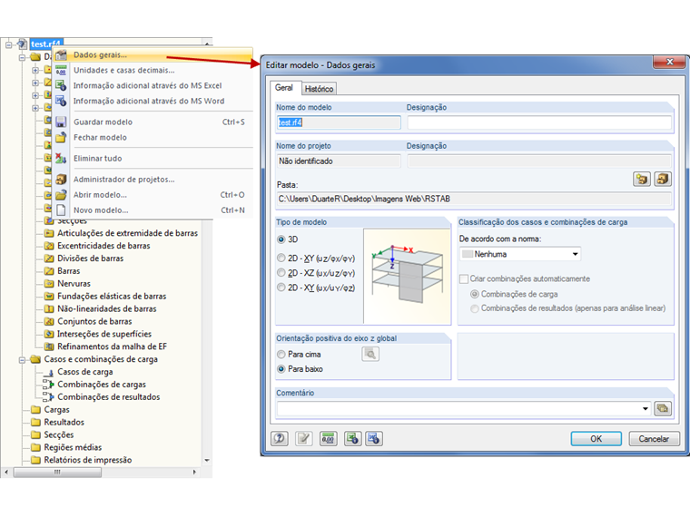 Alteração do sistema de coordenadas global posteriormente
