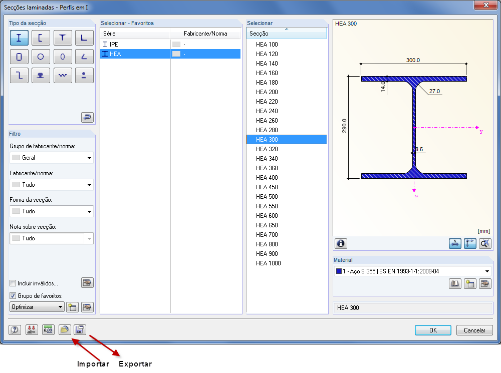 Editar atual grupo de favoritos