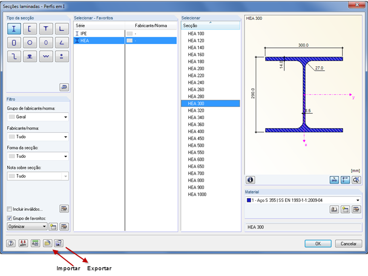Editar atual grupo de favoritos
