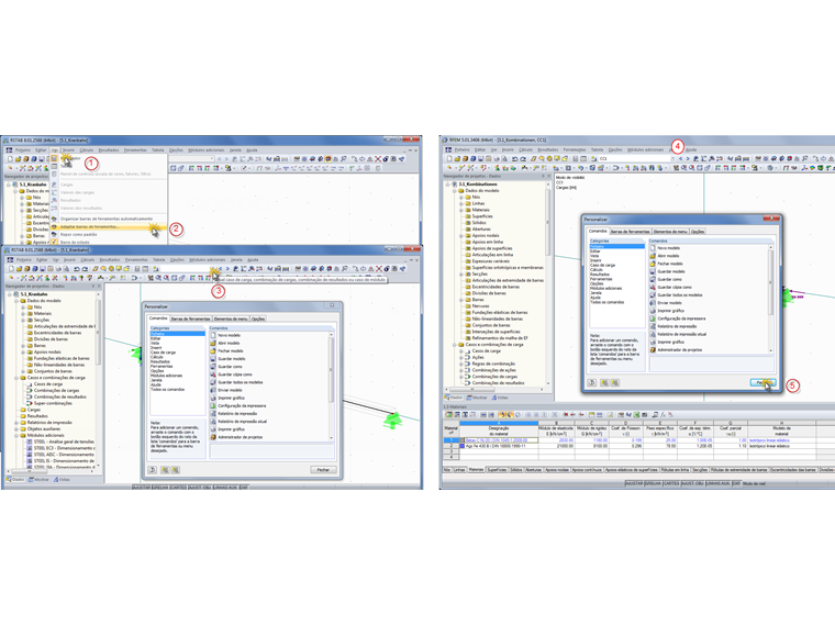Melhorar barra de ferramentas de visualização