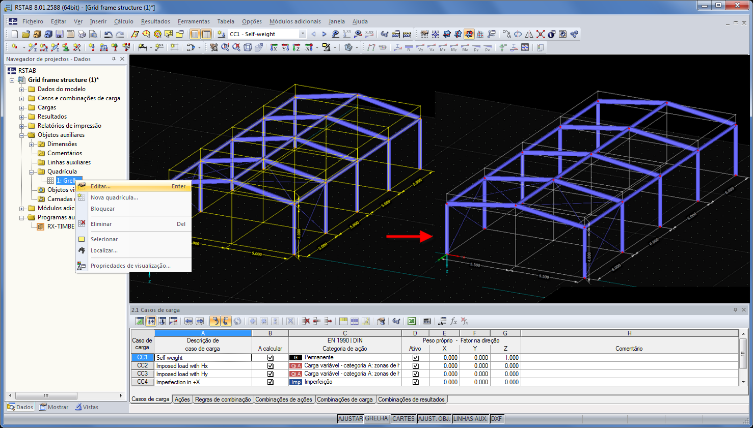 Hilfsobjekt "Linienraster"