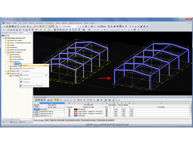 Hilfsobjekt "Linienraster"