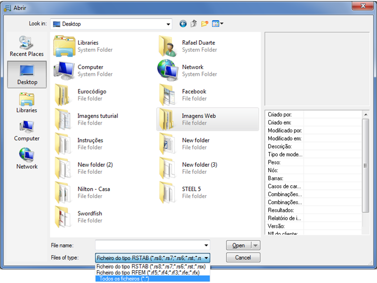 Abrir o modelo do RX-TIMBER no RFEM 5 ou RSTAB 8