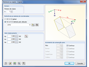 Dlubal RFEM 5 e RSTAB 8 - Deslocar e copiar no sistema de coordenadas definido pelo utilizador