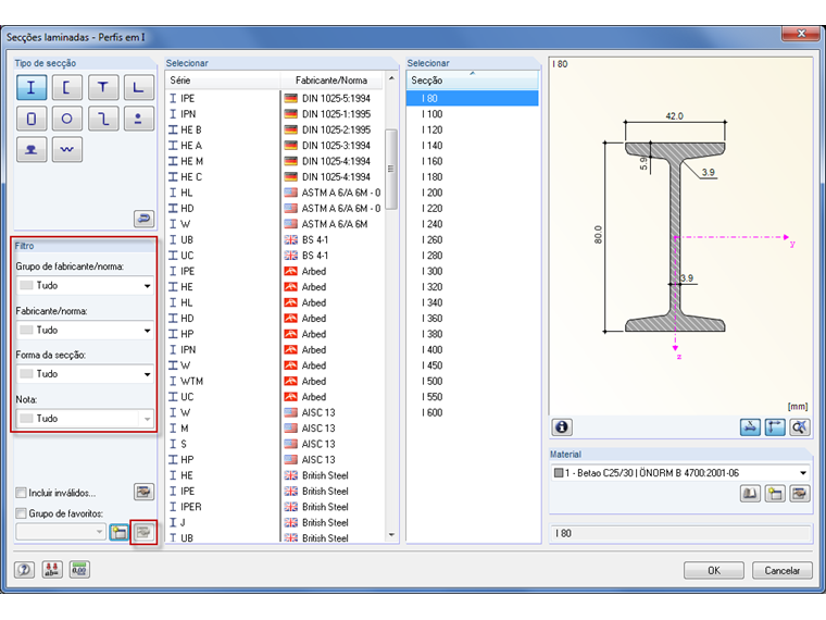 Favoritengruppe in der Querschnittsbibliothek anlegen