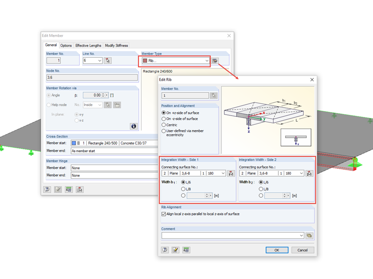 Informações básicas para a definição da largura efetiva da laje utilizada para vigas em T