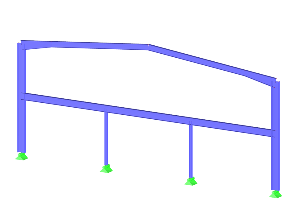 Detalhe de pórtico de pavilhão