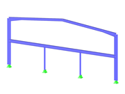 Detalhe de pórtico de pavilhão