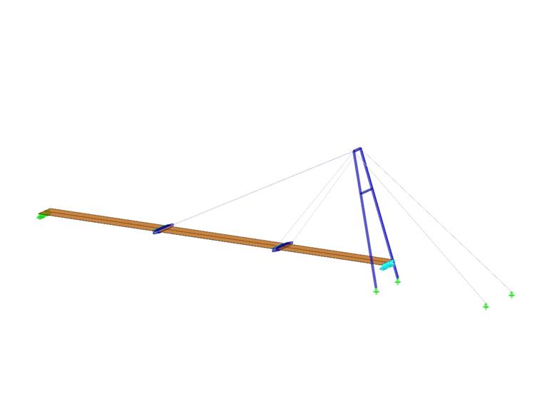 Ponte suspensa sobre o rio Loisach, Alemanha