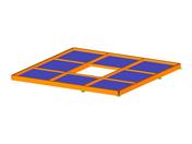 Teto de vigas de madeira