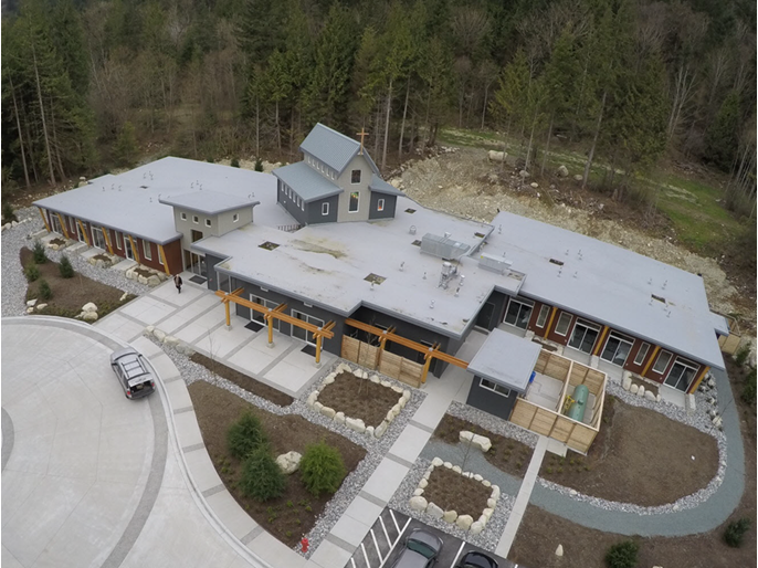 O mosteiro visto do ar (© AHC-Derix)