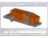 Modelo RFEM da casa dos lavradores de Baden (© Göppert Bauingenieure)