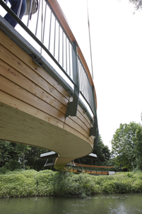 Pormenor de forma em S do tabuleiro da ponte (© Schaffitzel+Miebach)