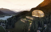 Visualização de projeto de Hotel Intercontinental em Davos (© Sailer Stepan & Partners)