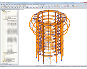 Modelo da torre no RSTAB (© WIEHAG)