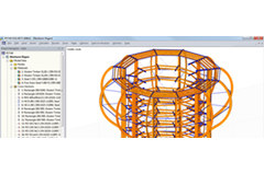 Modelo RSTAB da torre de observação em Rügen, Alemanha