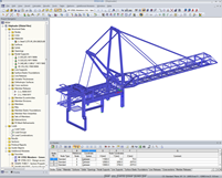 Modelo 3D de estrutura no RFEM (© IB Jürgen Ehlenz)