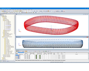 Modelo 3D da estrutura reticulada do Allianz Arena (© IPL Ingenieurplanung Leichtbau GmbH)