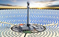 Visualisierung des Solarkraftwerks (© Cockerill Maintenance & Ingenierie s.a. (CMI))