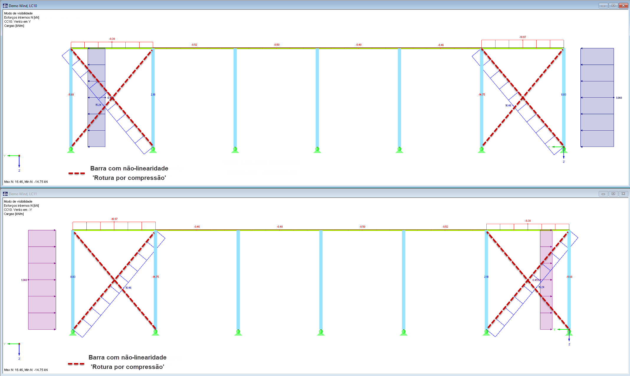 Stabnichtlinearität "Ausfall bei Zug"