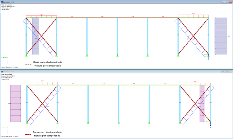 Stabnichtlinearität "Ausfall bei Zug"