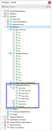 Tensões de superfícies – Tensões equivalentes