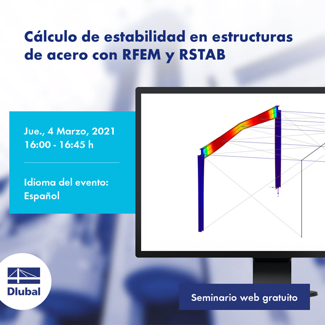 Cálculo de estabilidade em estruturas de aço com o RFEM e o RSTAB