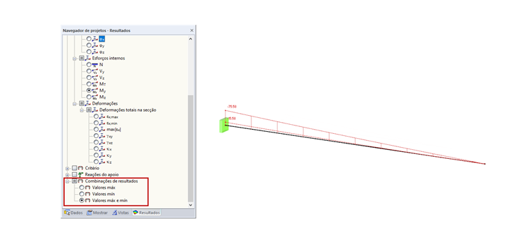 Mostrar combinação de resultados
