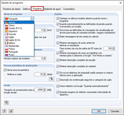 Selecionar idioma do programa