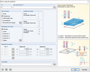 Carga de superfície com temperatura inicial e diferença