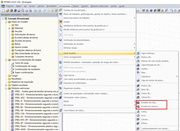 Menu do RSTAB para criar escadas