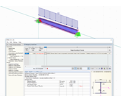 Aviso para dimensionamento de conjunto de barras com flexão transversal